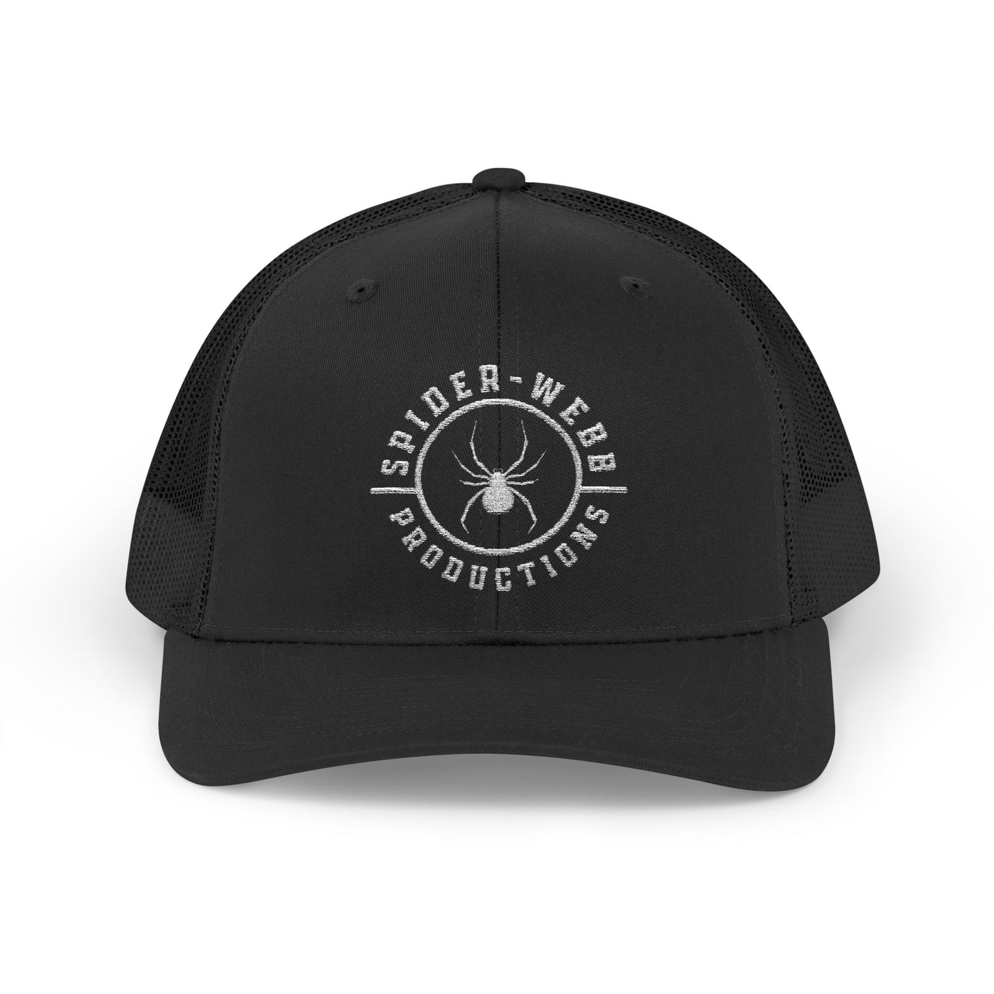 Spider Web Productions Snapback Trucker Cap - Stylish Mesh Hat for Creatives