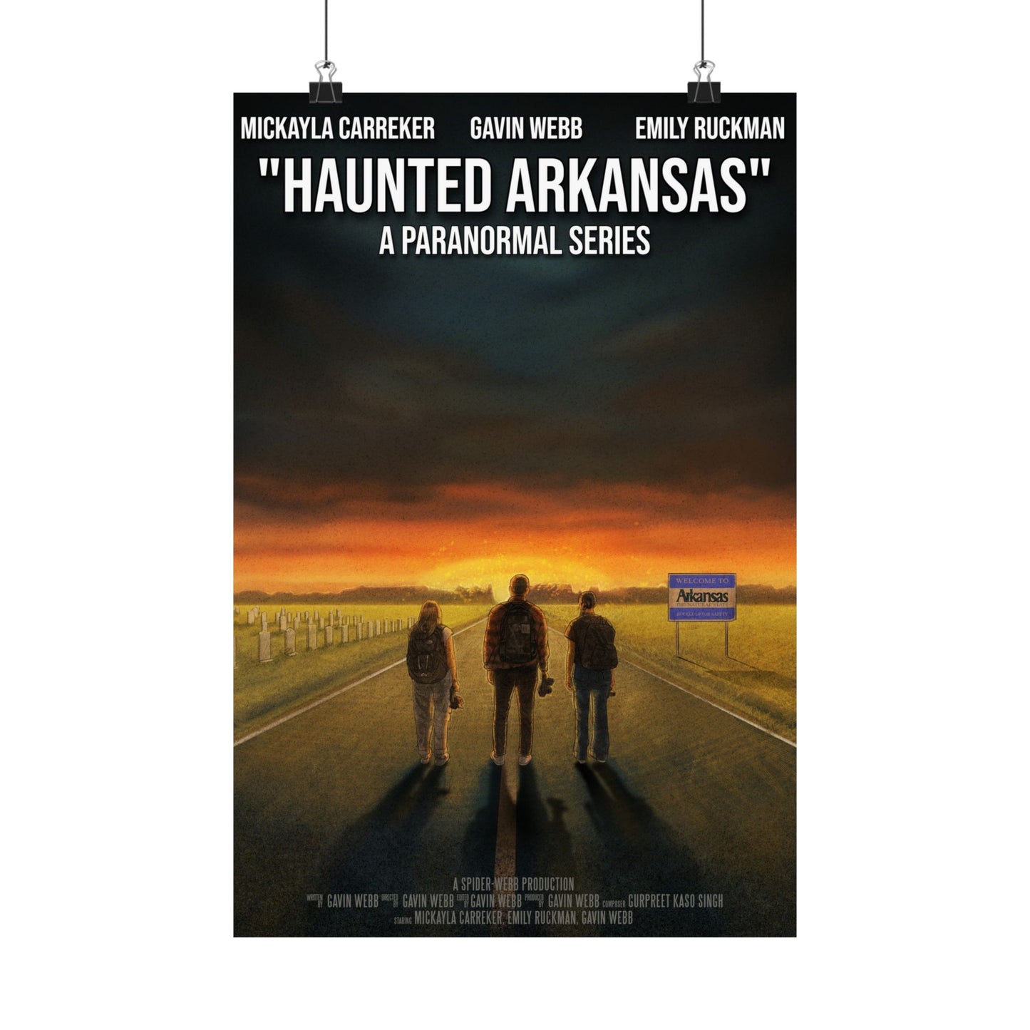Haunted Arkansas Matte Poster — 'Haunted Arkansas: A Paranormal Series' Vertical Movie Art