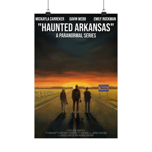 Haunted Arkansas Matte Poster — 'Haunted Arkansas: A Paranormal Series' Vertical Movie Art